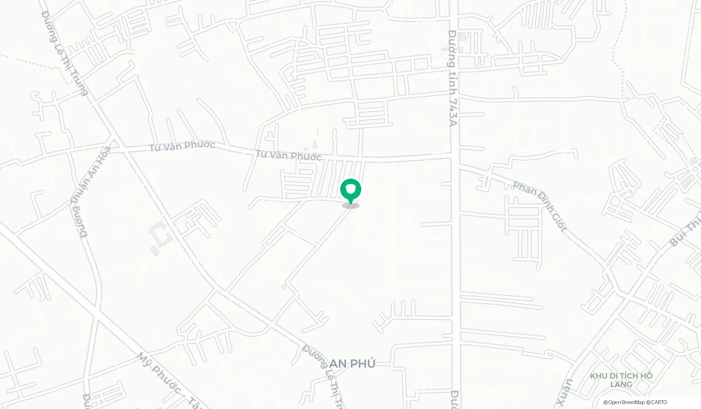 Bản đồ vị trí căn hộ A&K Tower tại P.An Phú — muacanho.net