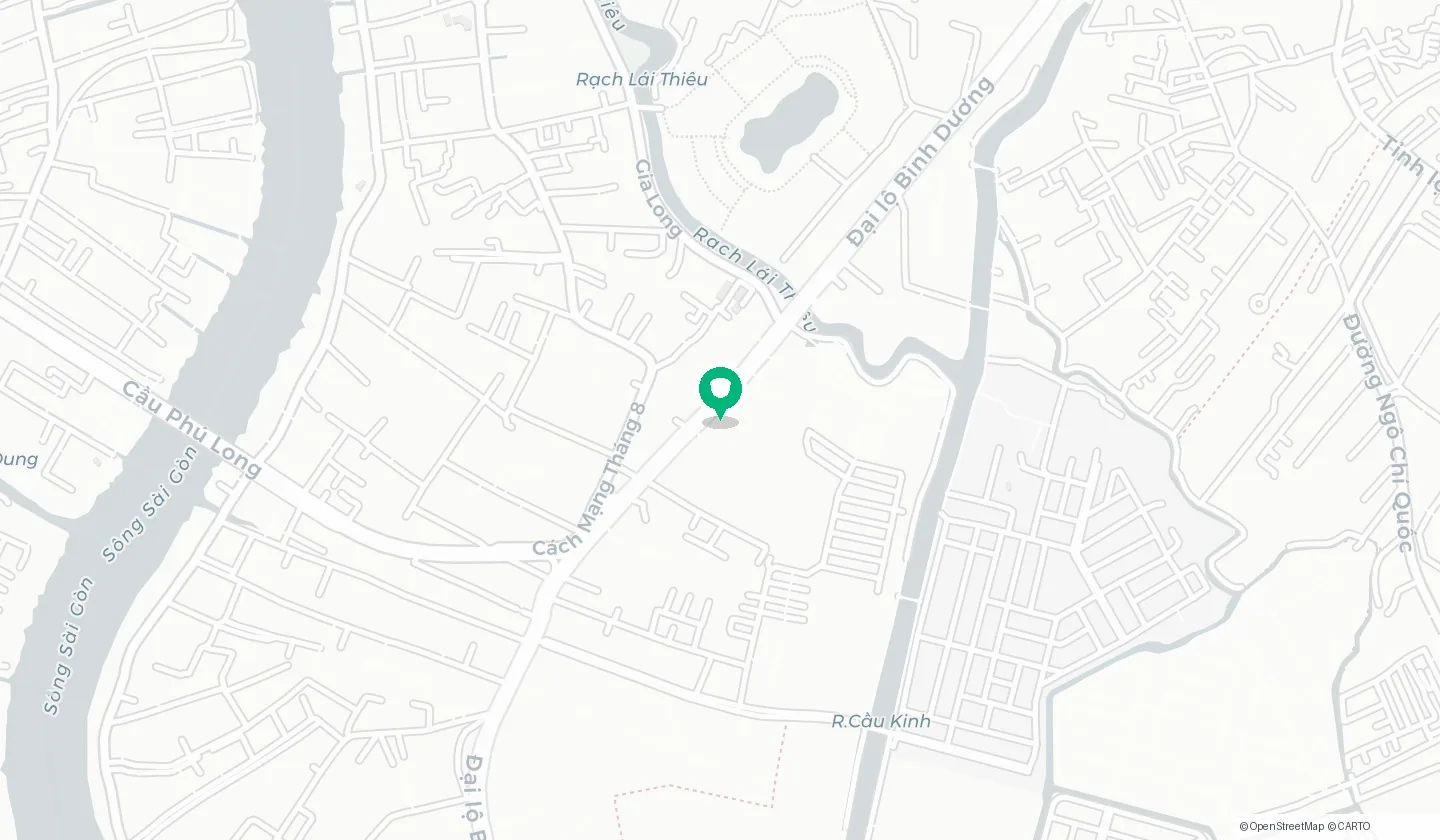 Bản đồ vị trí căn hộ A&T Saigon Riverside tại P.Bình Hòa — muacanho.net