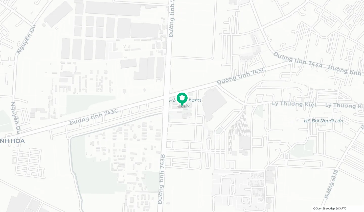 Bản đồ vị trí căn hộ Charm City tại P.Tân Đông Hiệp — muacanho.net