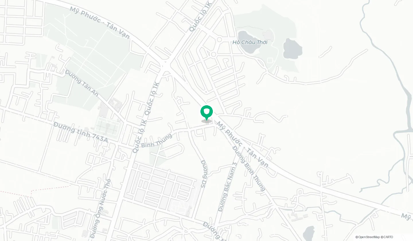 Bản đồ vị trí căn hộ Honas Residence tại P.Đông Hòa — muacanho.net