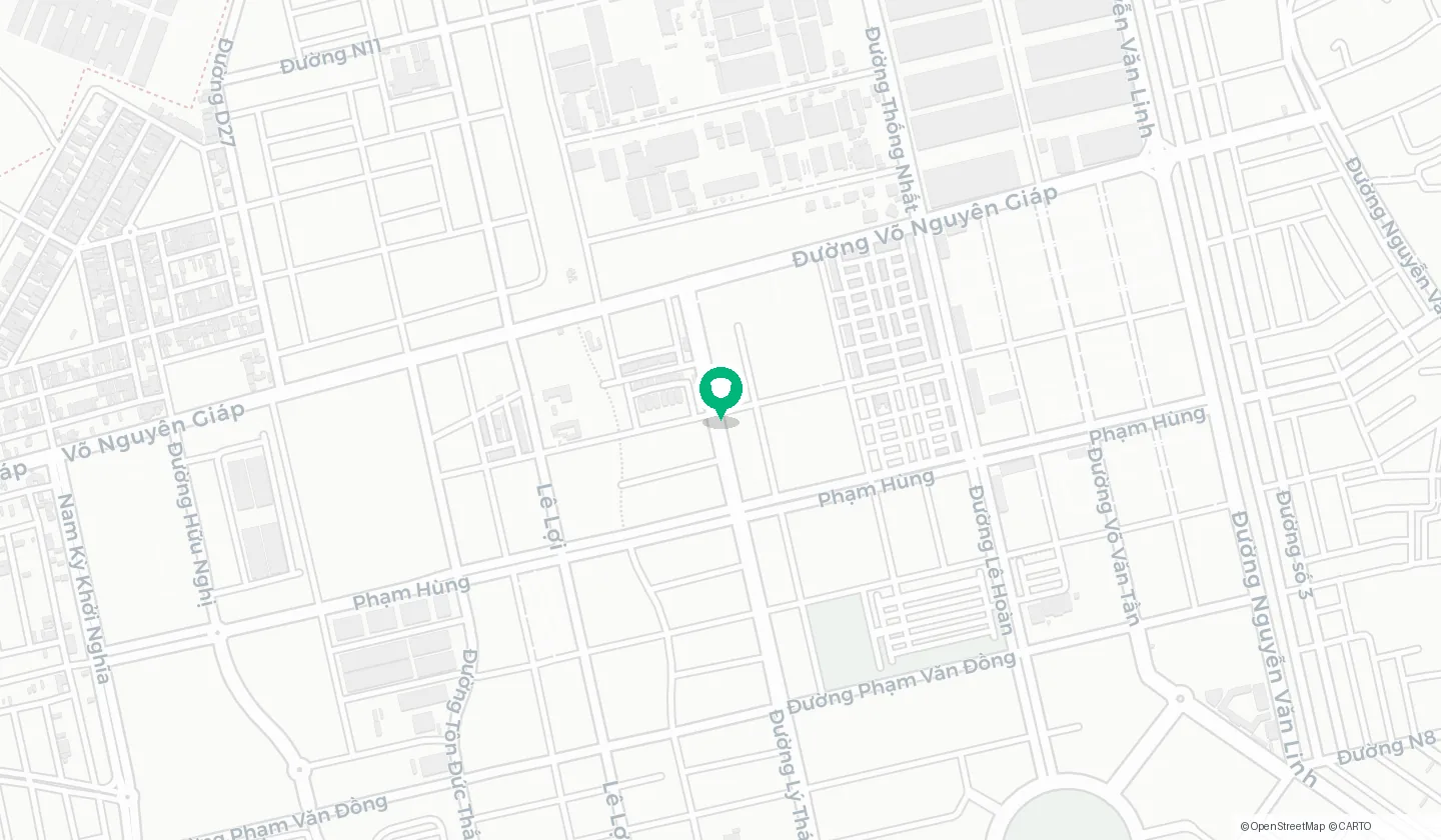 Bản đồ vị trí căn hộ Midori Park The Nest tại P.Bình Dương — muacanho.net