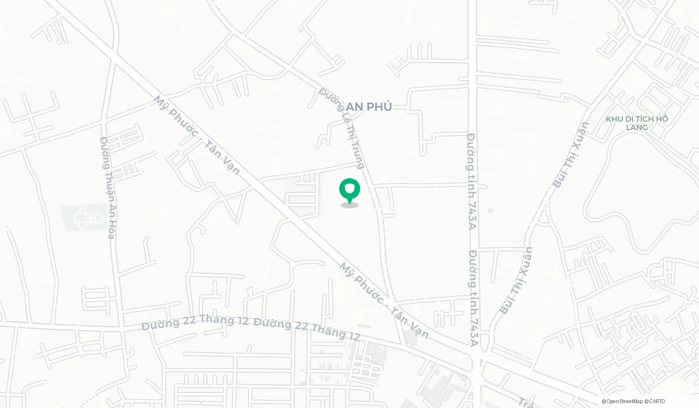 Bản đồ vị trí căn hộ Tecco Felice Homes tại P.An Phú — muacanho.net